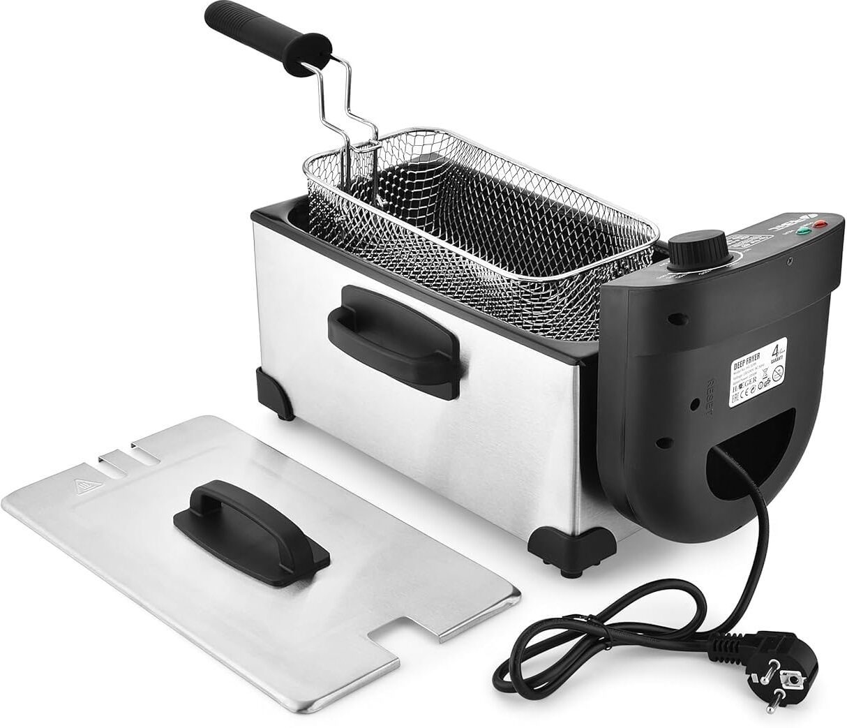 3.5 Litres Electric Deep Fryer | 2000W Power with Adjustable 130°C–190°C 3.5 L Electric Deep Fryer