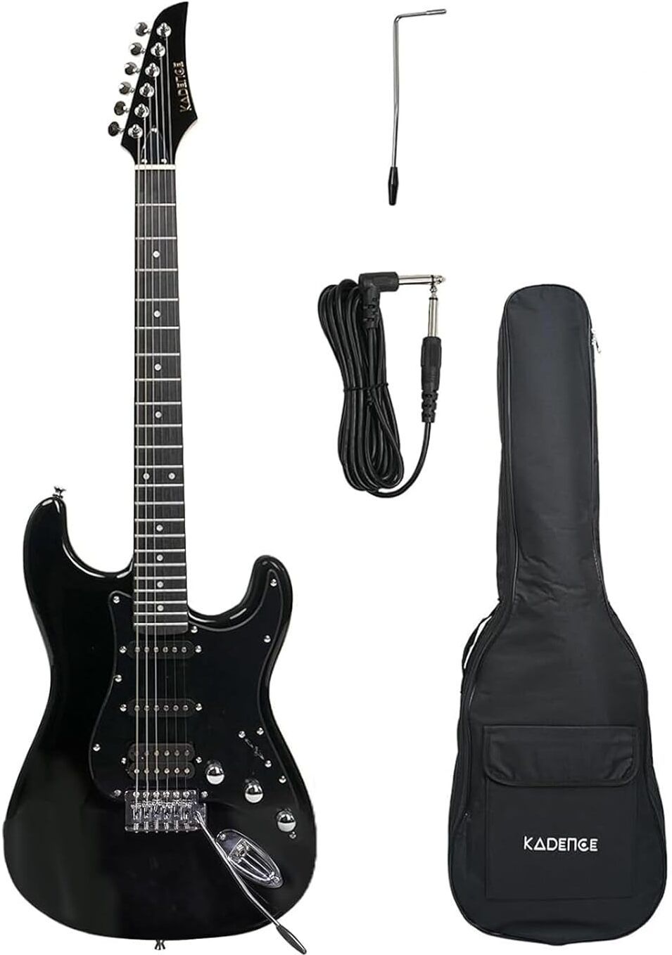 kadence AstroMan 21-Fret Electric Guitar with Rosewood Fretboard, Bag & Whammy Bar Electro-acoustic Guitar-picture-12