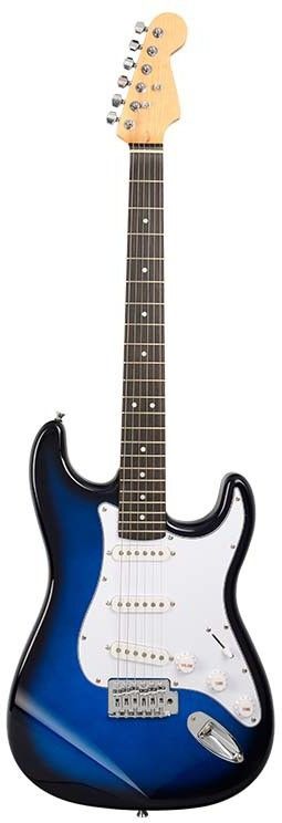 blueberry R-701-BLUE Beginner/Professional Full Size Rosewood Fretboard Maple Solid Body Electric Guitar-picture-10