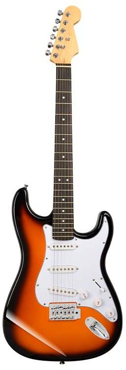 R-701-SUNBURST Beginner/Professional Full Size Rosewood Fretboard Maple Solid Body Electric Guitar