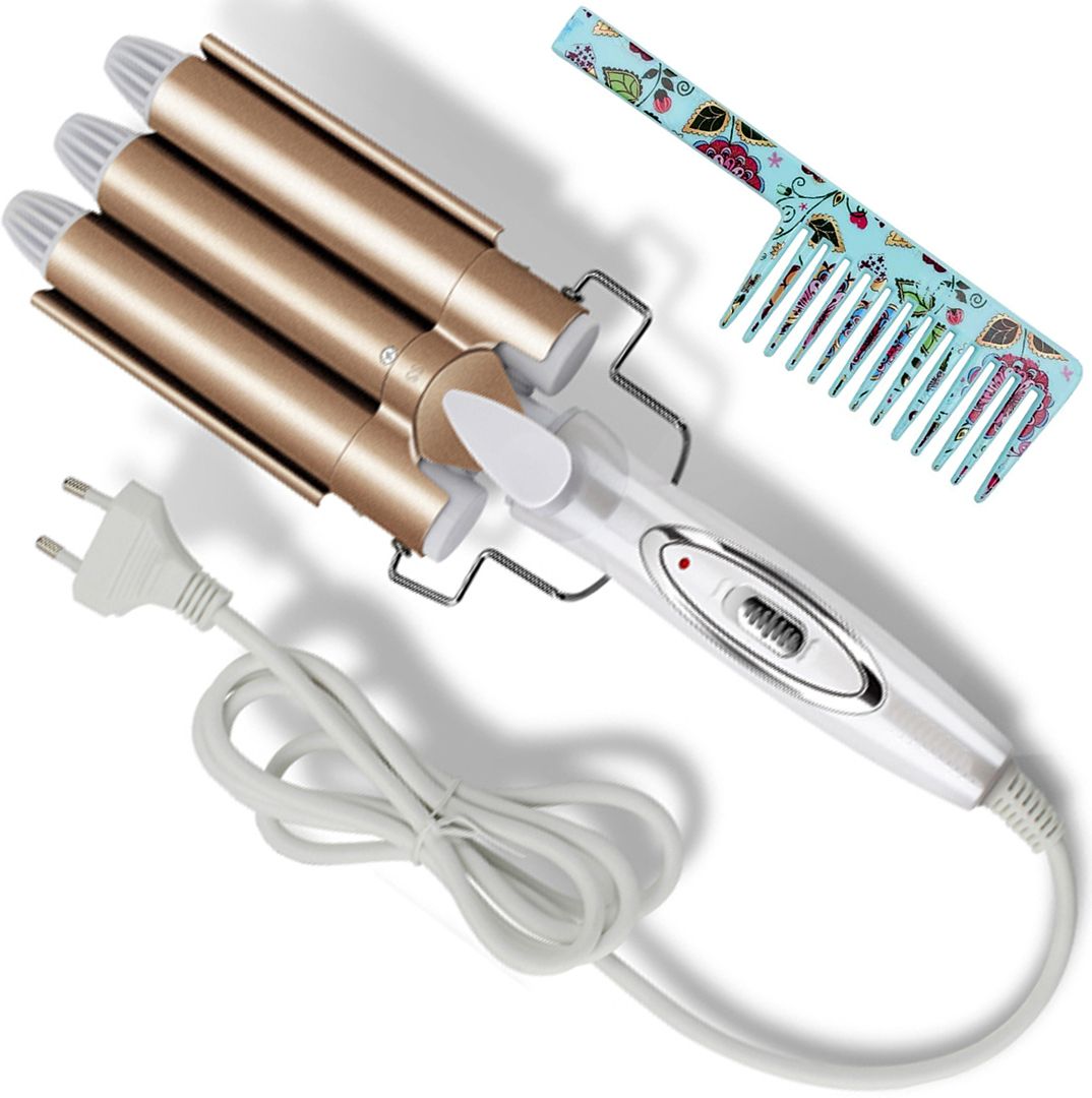 MSSM Ceramic B4 Anti-scald Curling Iron Anti-Static Hair Styling Tool 45W Tangle-Free Electric Hair Curler-image-41