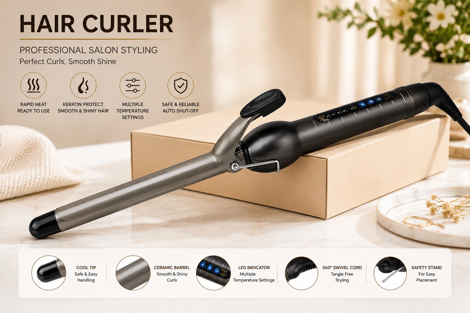 SDMS V&G 060 / 073 Professional Hair Curler Electric Hair Curler-image-41