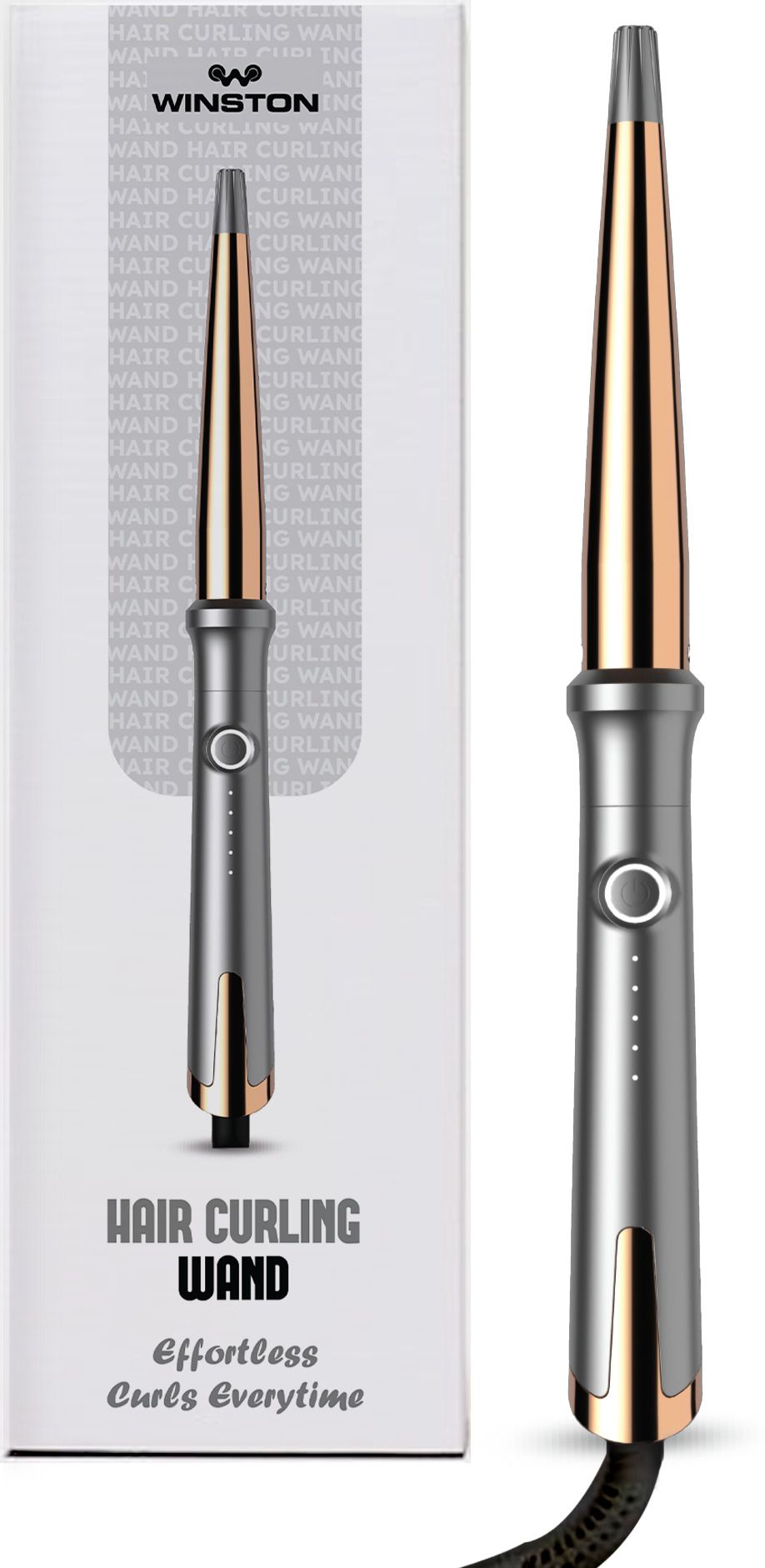 Winston Hair Curling Wand for Women with Ceramic Coating Plates Electric Hair Curler-picture-21