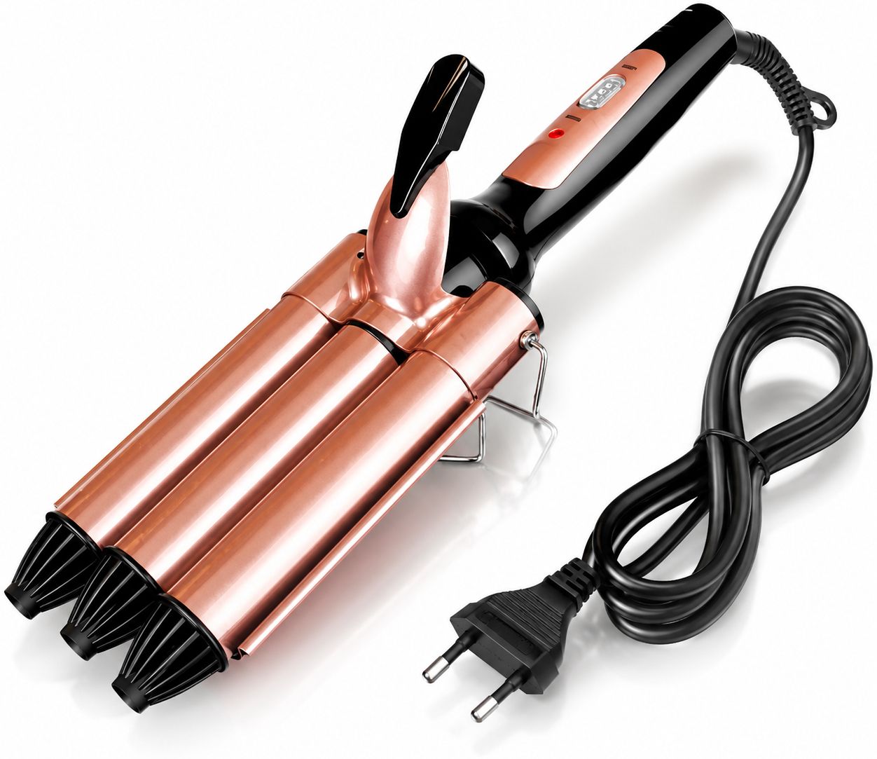 Creatoniks Professional 3 Barrel Hair Curler | Ceramic Hair Waver Machine for Women | Electric Hair Curler-image-34
