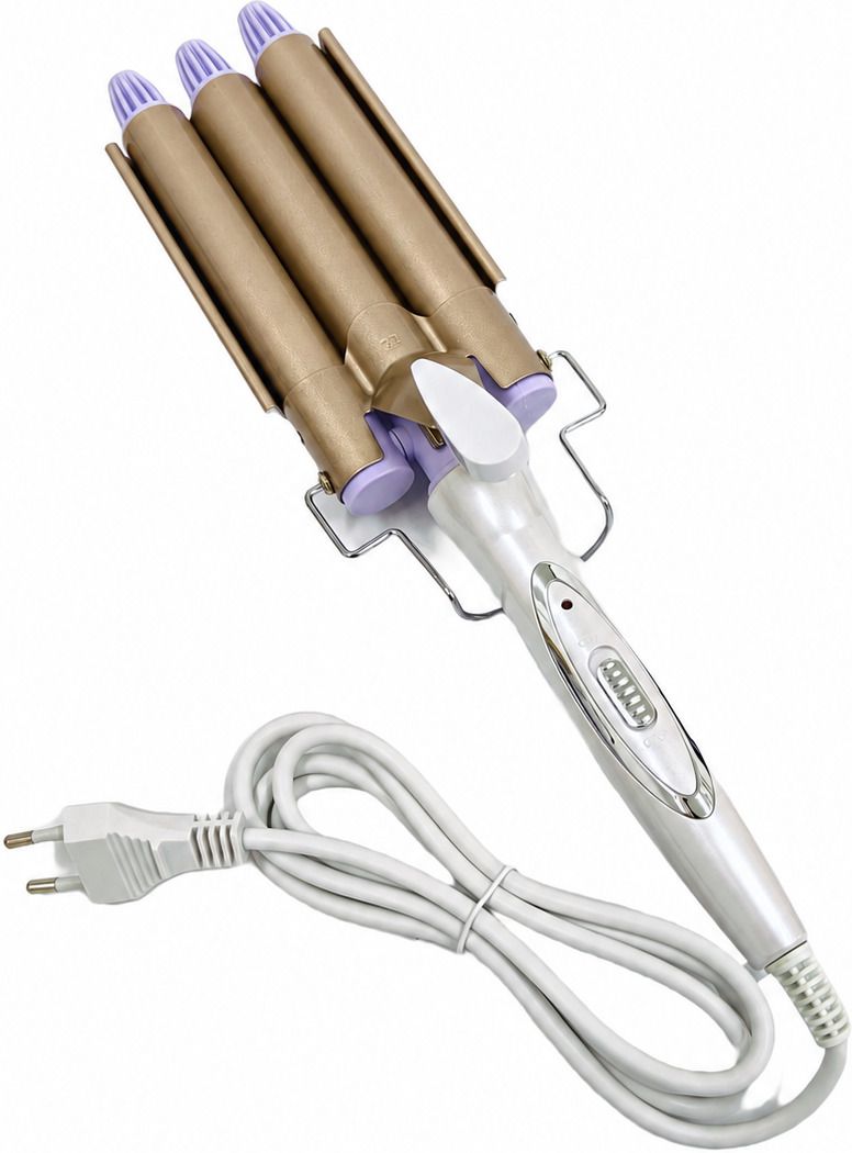 SDMS KM-1010 Triple Barrel Hair Curler Electric Hair Curler-image-39