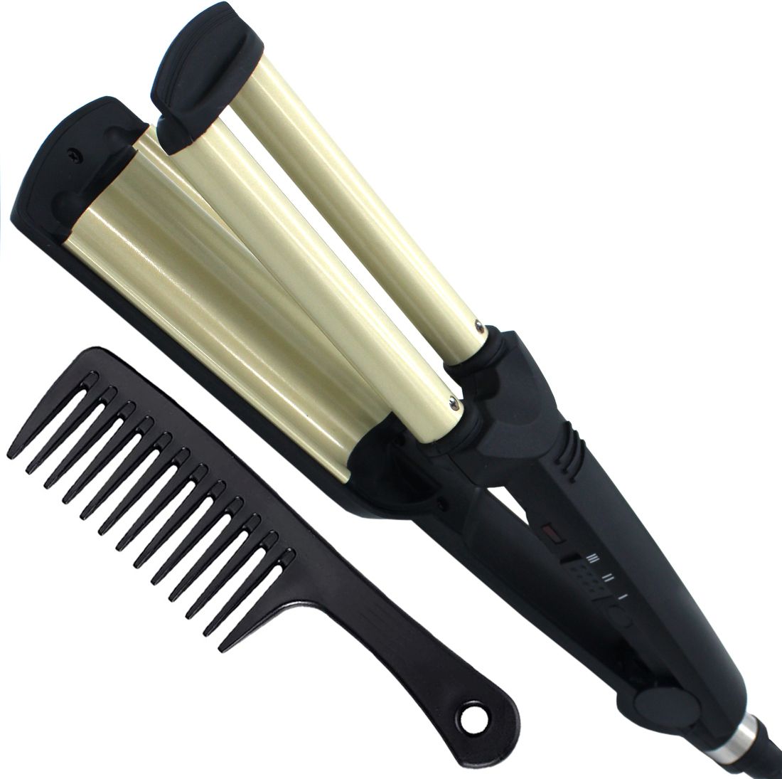 QGS Professional D Frizz-Free Ceramic Anti-Static Tangle-Free Curling Maker Iron Rod Electric Hair Curler-image-40