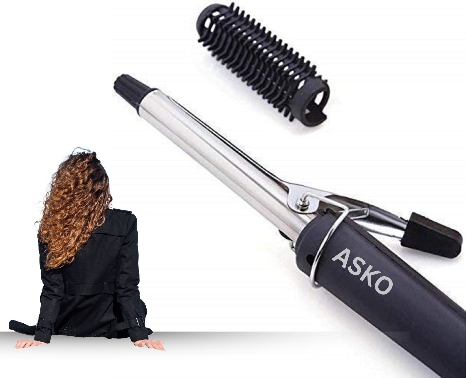 ASKO Hair Curler 471B | Salon-Style Curls at Home | Ceramic Barrel Electric Hair Curler-image-28