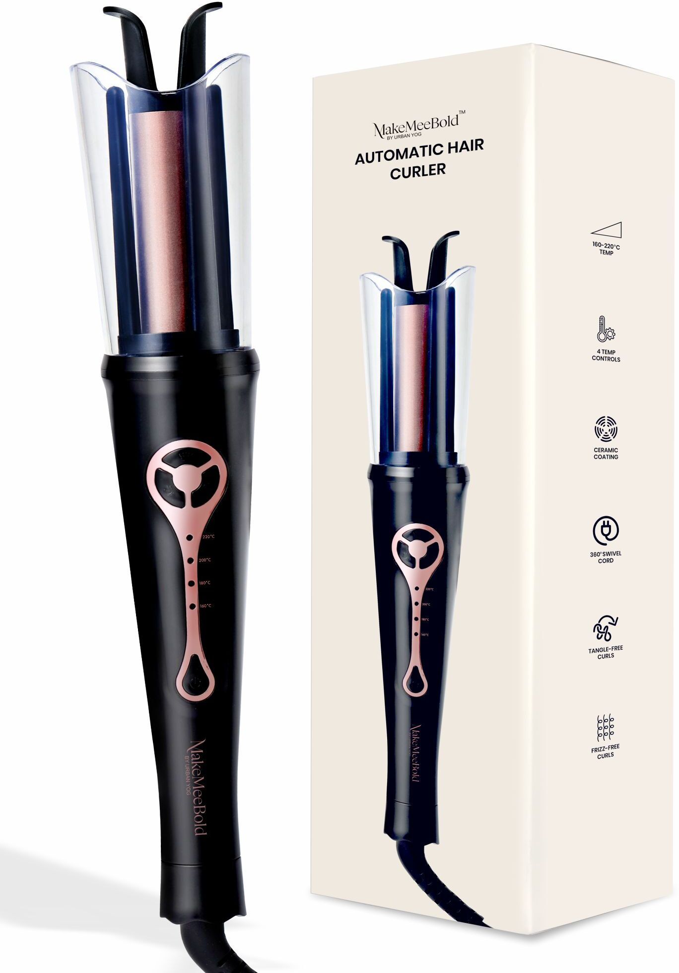 URBANYOG MakeMeeBold Automatic Hair Curler | Electric Hair Curler