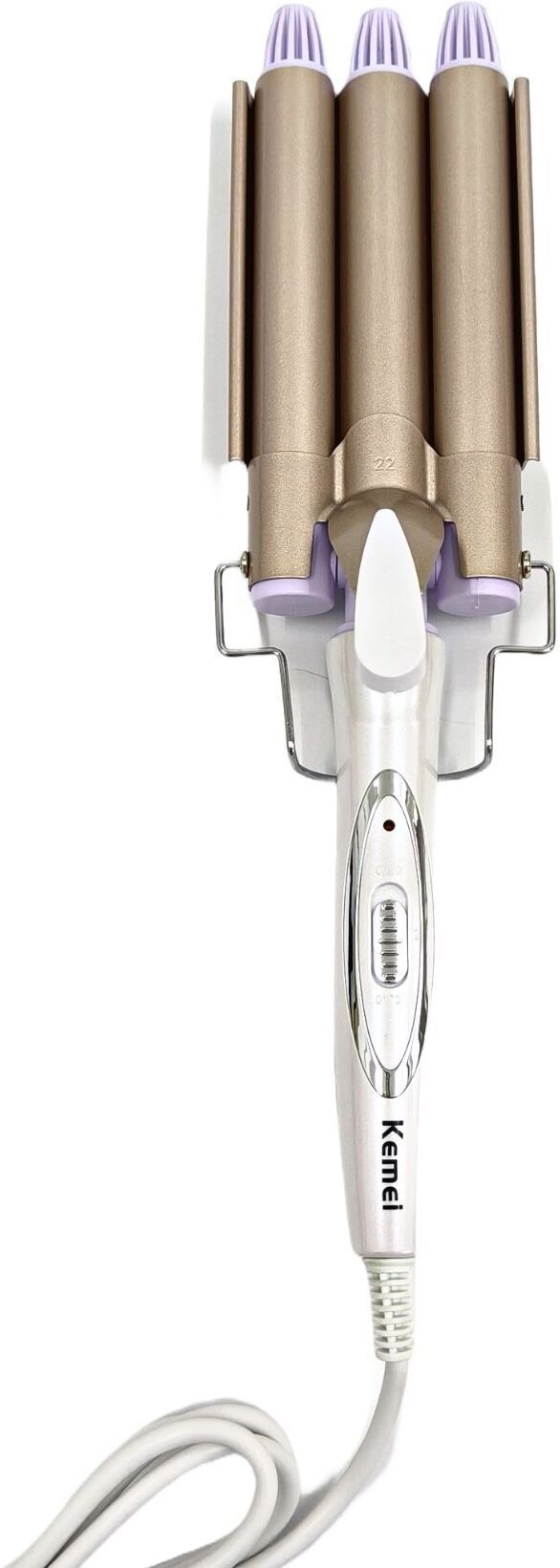 SDMS Triple Barrel Design for Natural Beach Waves Electric Hair Curler-image-42