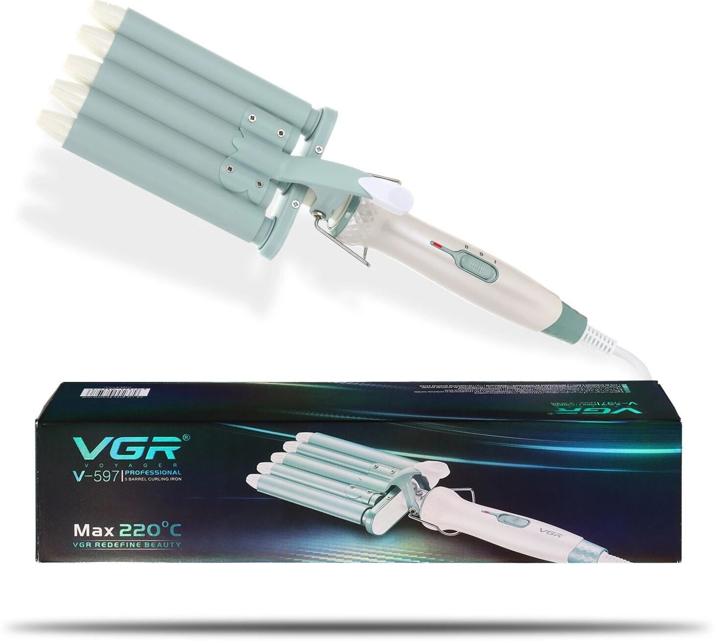 VGR V-597 Professional 5 Barrel Electric Hair Curler-image-47