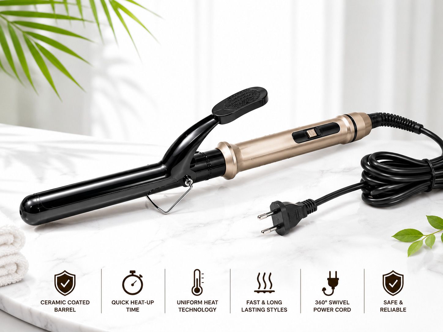 SDMS Professional 073 Hair Curler with Keratin Protect Electric Hair Curler-image-40