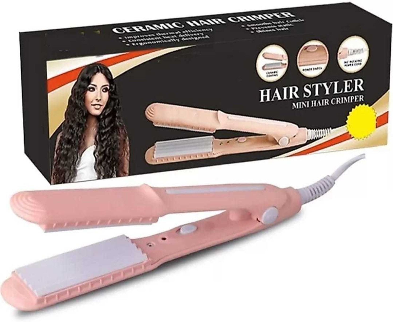 MARSELITE Electric Hair Crimper Fast Heating Ceramic Styling Tool for Smooth Wavy styles Electric Hair Styler-image-16