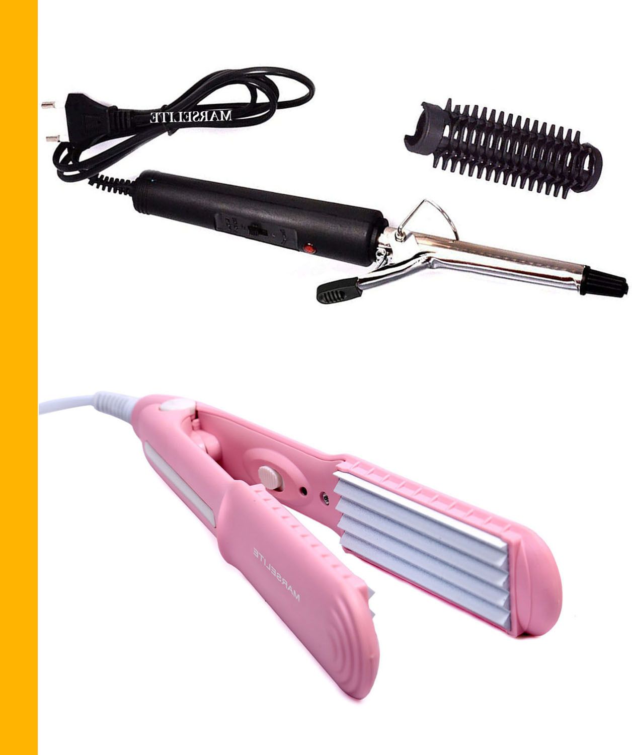 MARSELITE Curling & Crimping Iron Set for Effortless Hair Styling in Minutes Electric Hair Styler-image-34