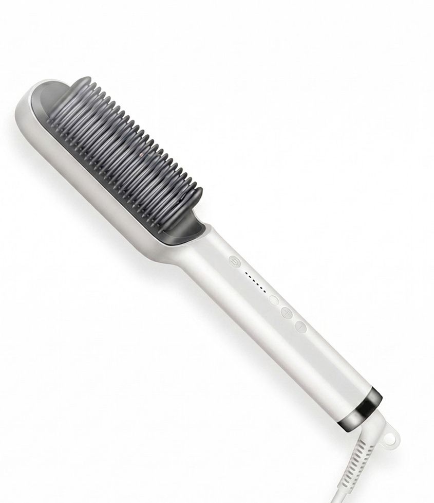 Vibrona Portable Ceramic Hot Comb for Straightening and Styling Hair Easily Electric Hair Styler-image-18