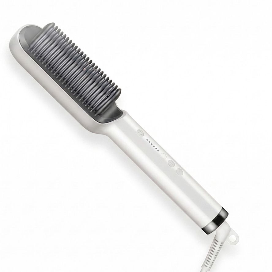 Vibrona Fast Heating Hair Brush for Straightening and Smoothing Hair Quickly Electric Hair Styler-image-16
