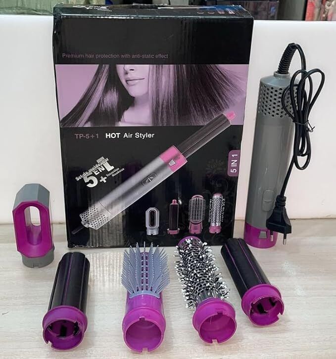 BazaarNest Multifunctional Hair Dryer Tool, Multi-Head Hot Comb Styler & Volumizer Electric Hair Styler