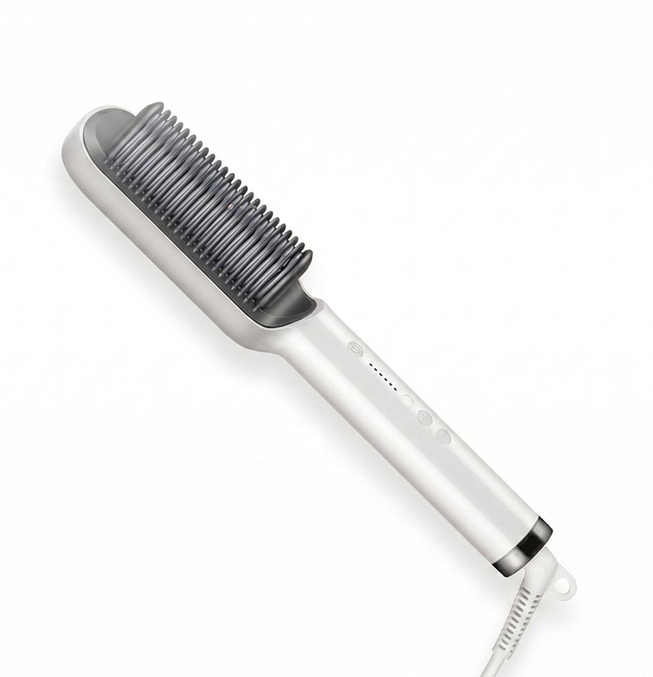 Vibrona Portable Hair Smoother Brush with Adjustable Heat and Lightweight Body Design Electric Hair Styler-image-22