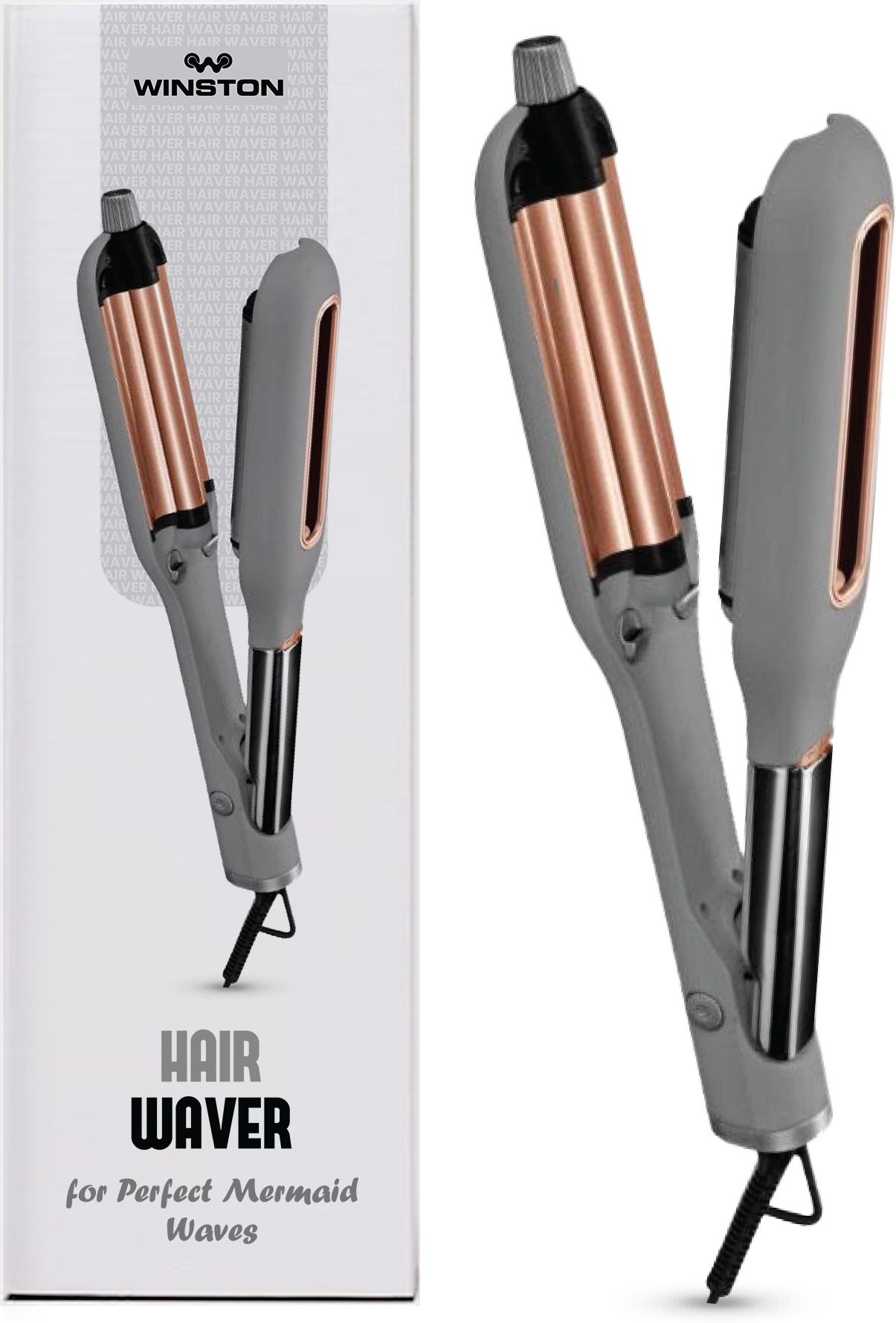 Winston Professional Hair Waver for Women - Adjustable Ceramic Wave Barrels Electric Hair Styler