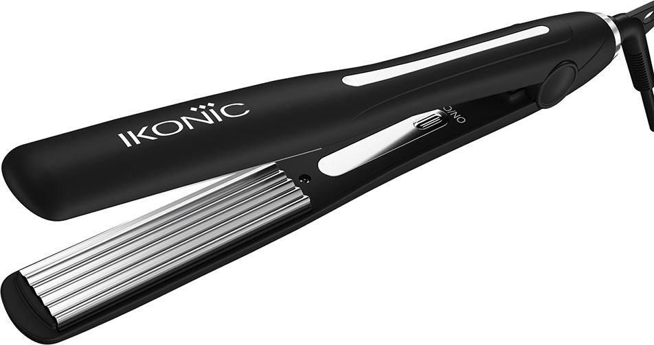 Ikonic Professional Hair Crimper with Digital temperature adjustment, Slim Titanium Crimp 2.0 Electric Hair Styler