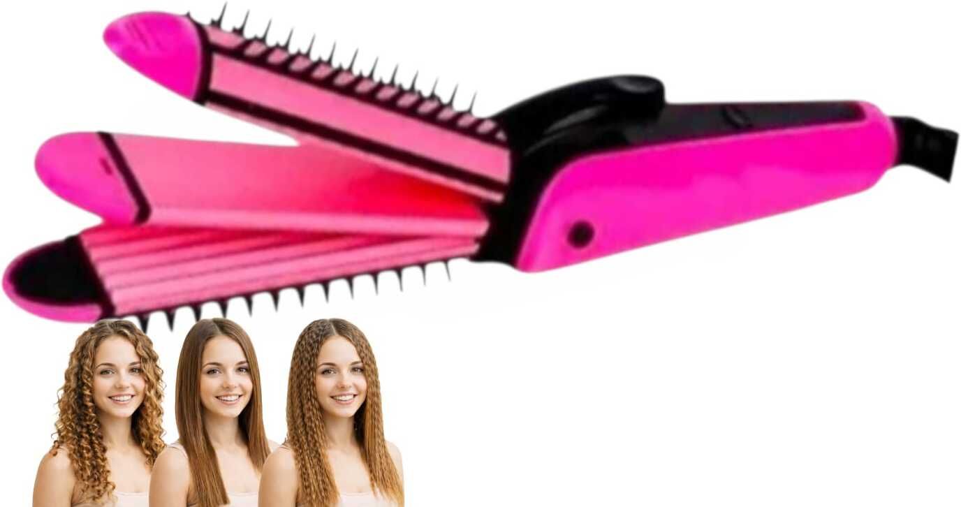 GKFIRM HAIR STRAIGHTENER 3 IN 1 (4) Electric Hair Styler-image-29