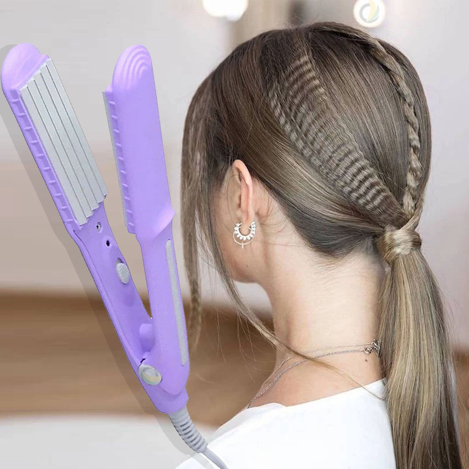 MARSELITE Mini Hair Crimper for Women – Instant Heat Styling Tool for Smooth & Wavy Look Electric Hair Styler-image-37