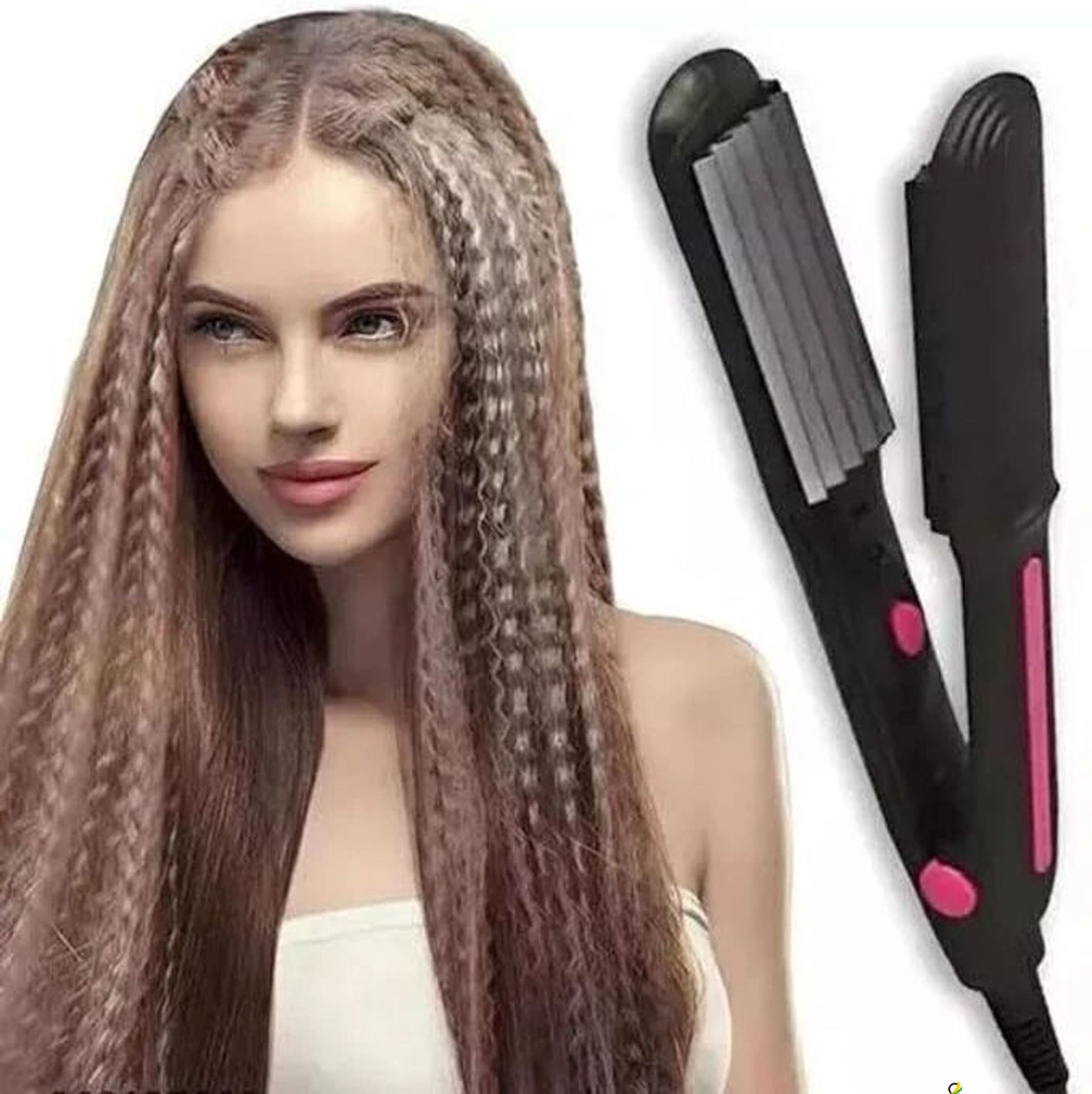 MARSELITE Mini Hair Crimper with Smooth Grip Design Electric Hair Styler-image-13