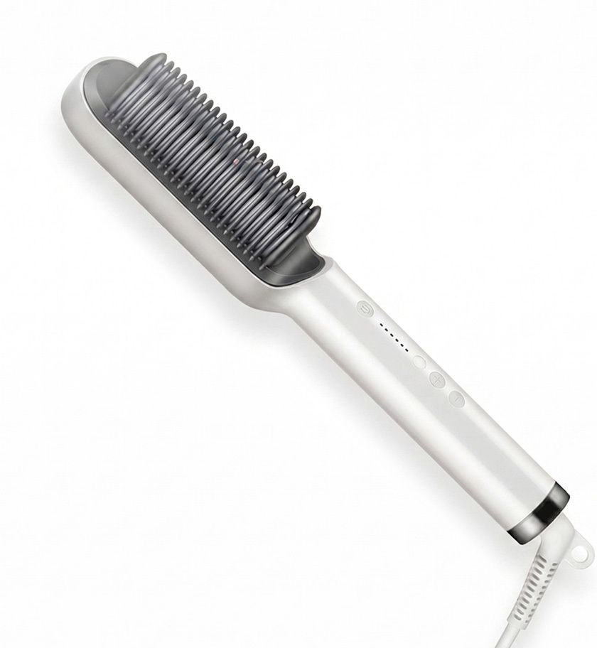Vibrona Portable Electric Hair Styling Comb with Safe Heating and Anti Frizz Effect Electric Hair Styler-image-23
