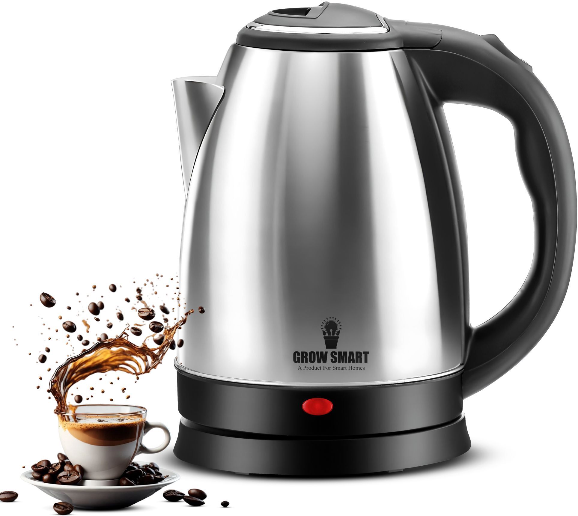 HydroEdge 1500W Stainless Steel Body Electric Kettle