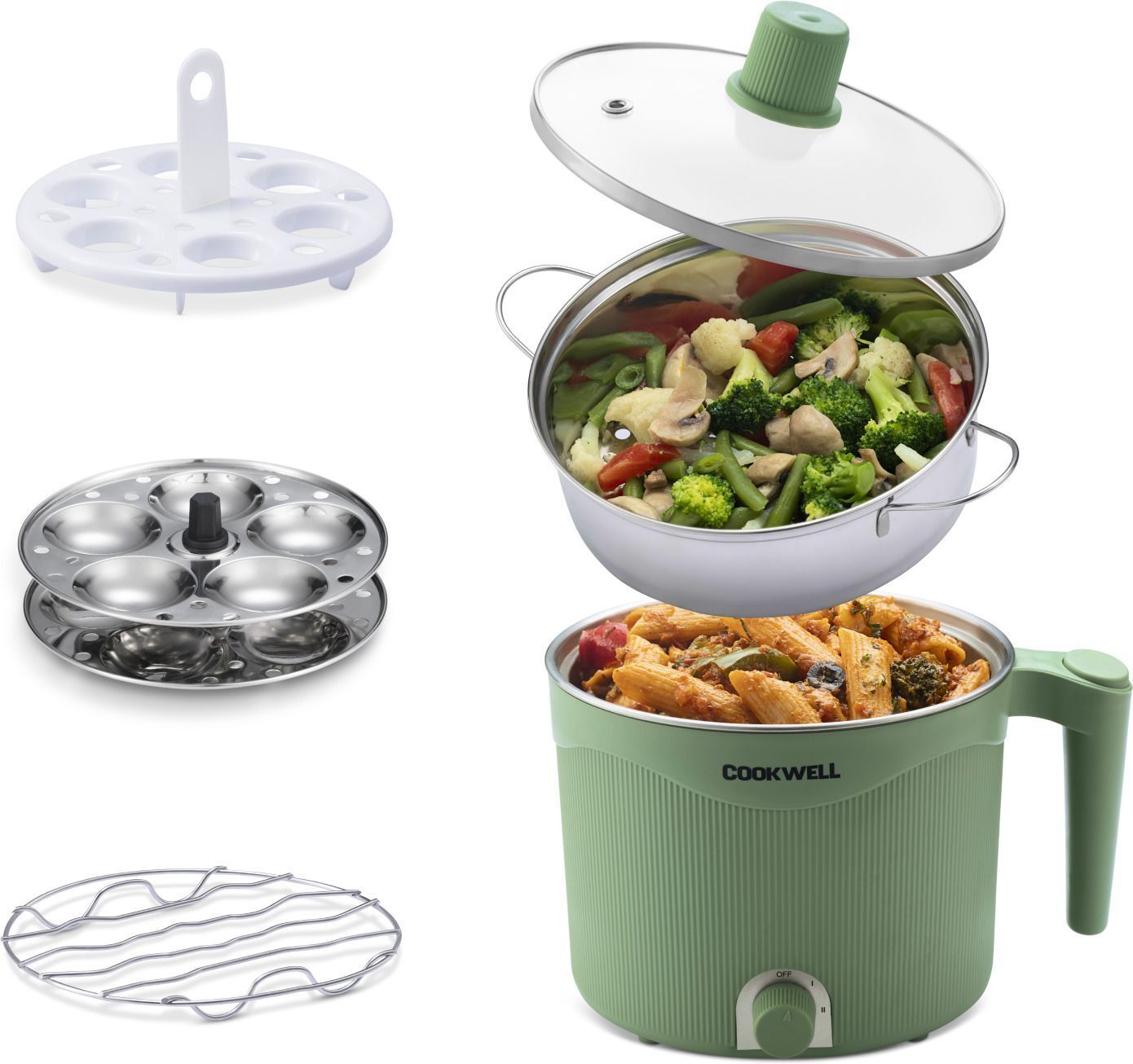 cookwell Multipurpose Steel Kettle Multi Cooker Electric Kettle-picture-18