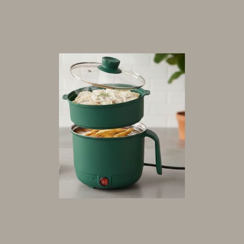 Multipurpose Cooking Electric Pot with Steamer Inner Steel Electric Rice Cooker Rice Cooker, Slow Cooker, Travel Cooker, Deep Fryer, Air Fryer, Egg Boiler, Egg Cooker-image-26