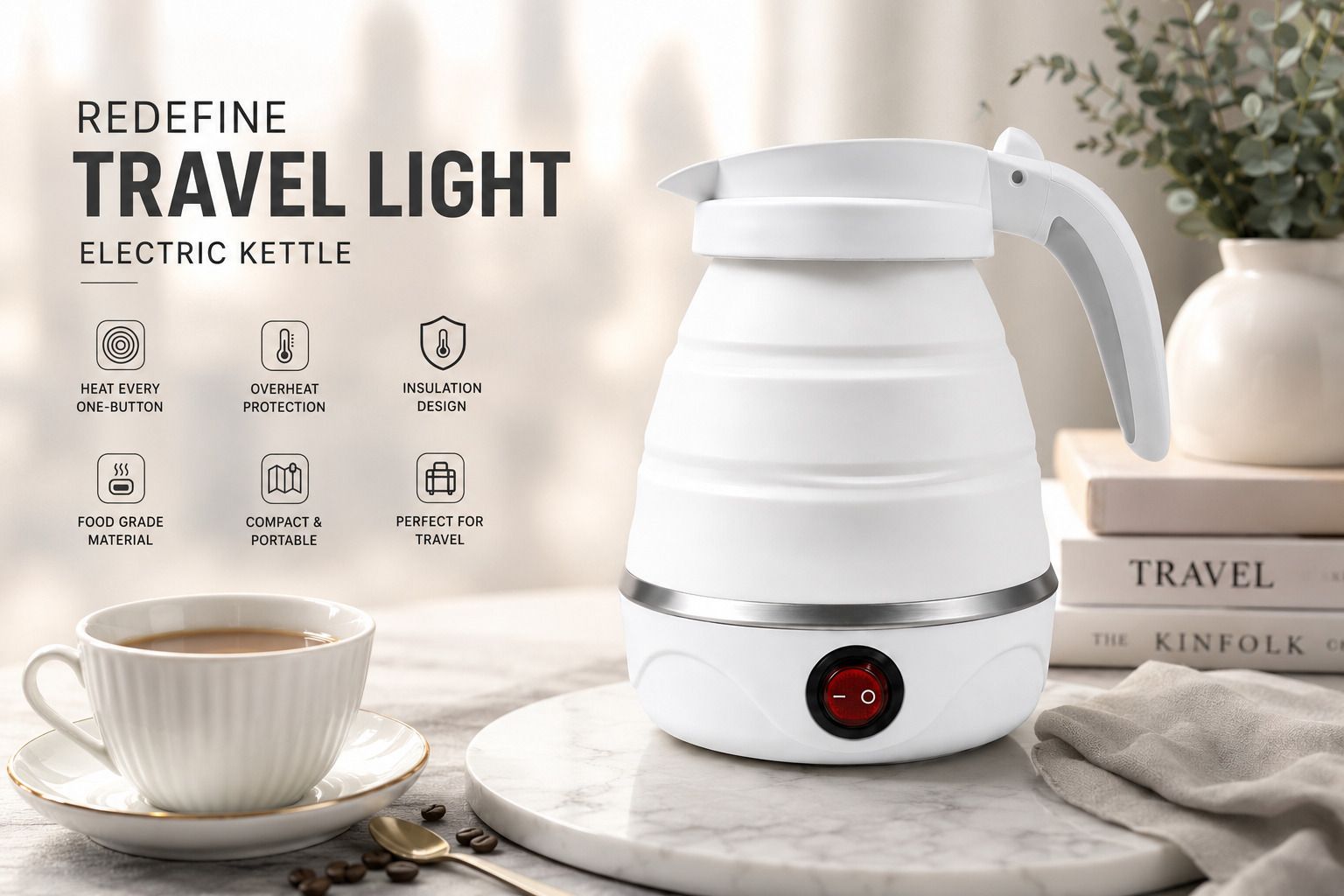 roy creation white Electric Kettle 600ml Electric Kettle-picture-32