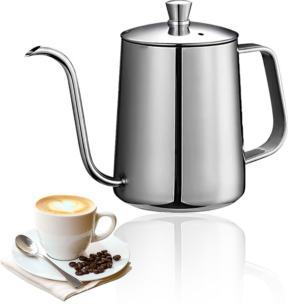 Pour Over Coffee Gooseneck Kettle 350ml Stainless Steel Beverage Maker-image-17