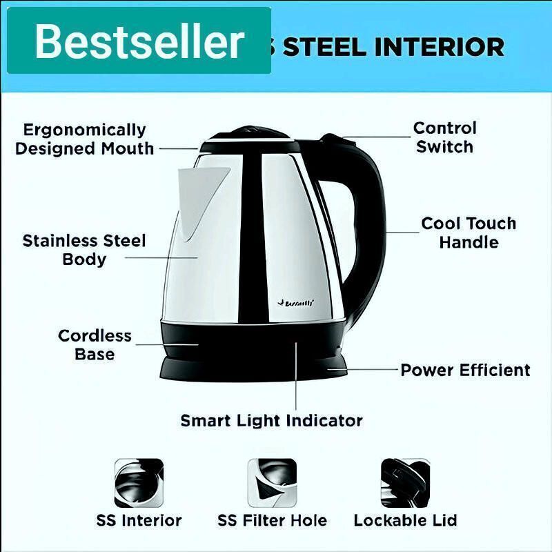 83R_VIP Kettle Enjoy luxurious sips with the 1.8L kettle. Beverage Maker-image-5