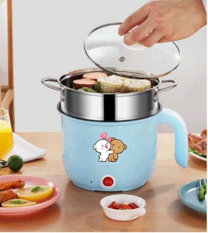 creation bazaar Multi-Function Electric Cooker Non-stick Cooking Pot Rice Cooker Rice Cooker, Egg Boiler, Egg Cooker, Travel Cooker-picture-31