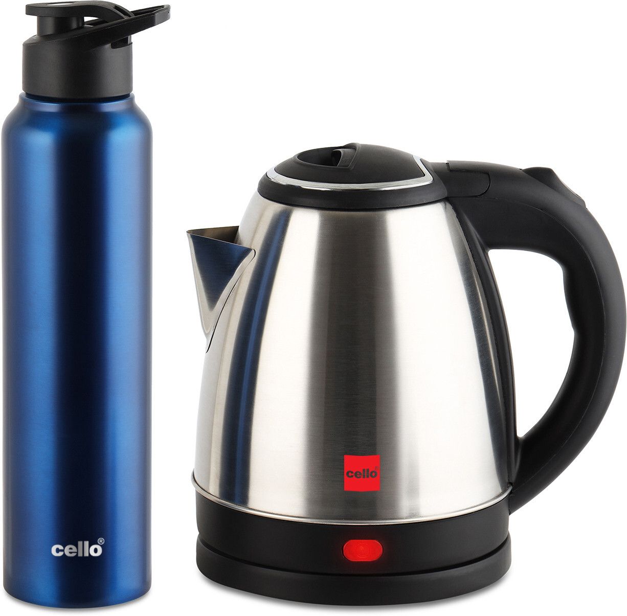 Quick Boil Lifestyle Kettle 1.5 L + Sippa 1000 ML Stainless Steel Water Bottle Electric Kettle