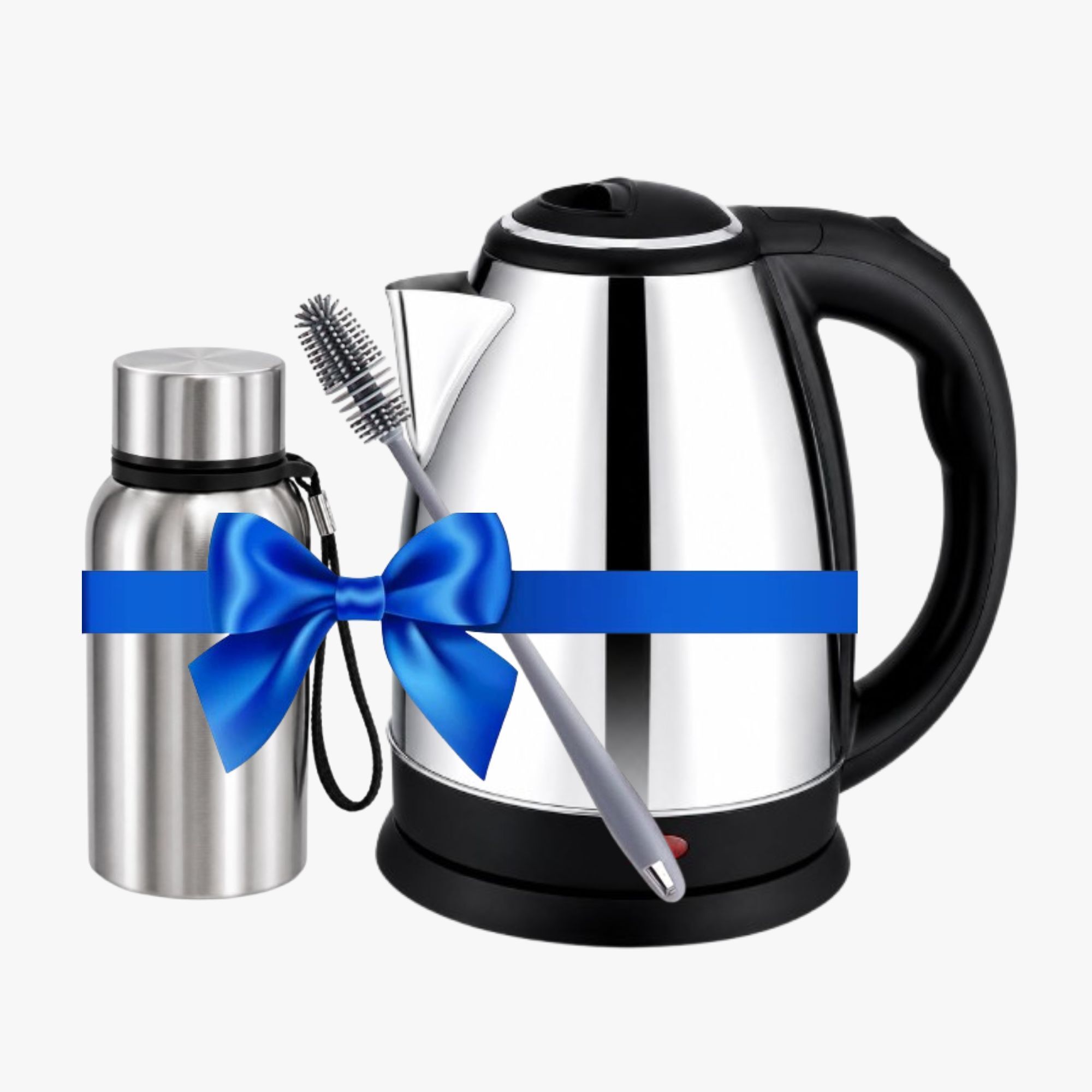 Stainless Steel Electric Kettle with Insulated Water Bottle and Cleaning Brush Electric Kettle-image-16