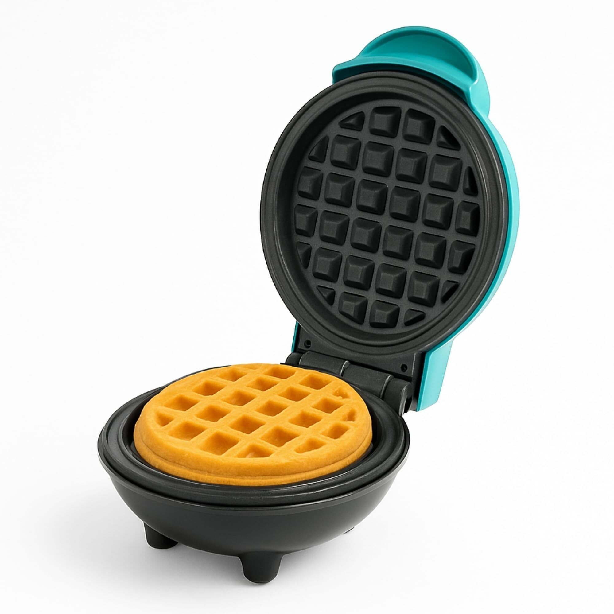 frendz forever Mini Waffle Maker 350W | Breakfast, Dessert, Sandwich, Pancakes | Round - Green Waffle Maker-picture-21