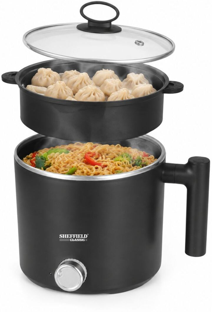 Multipurpose Electric Kettle with Steamer, 600W Beverage Maker-image-39