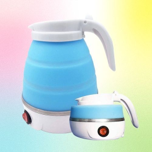 N26_Electric Kettle Silicone Collapsible Tea Kettle with Dual Voltage Multi Cooker Electric Kettle-image-46
