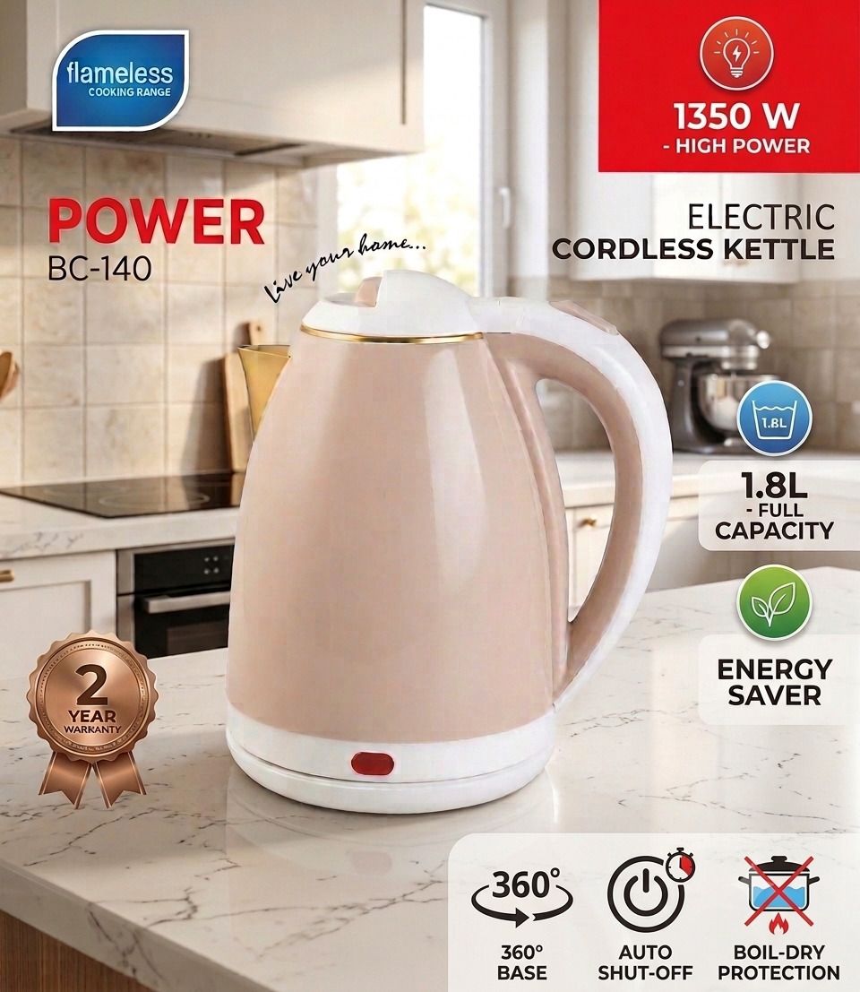 flameless Power Electric Kettle Inner Stainless Steel Body & Cool Touch Body | Electric Kettle-picture-12