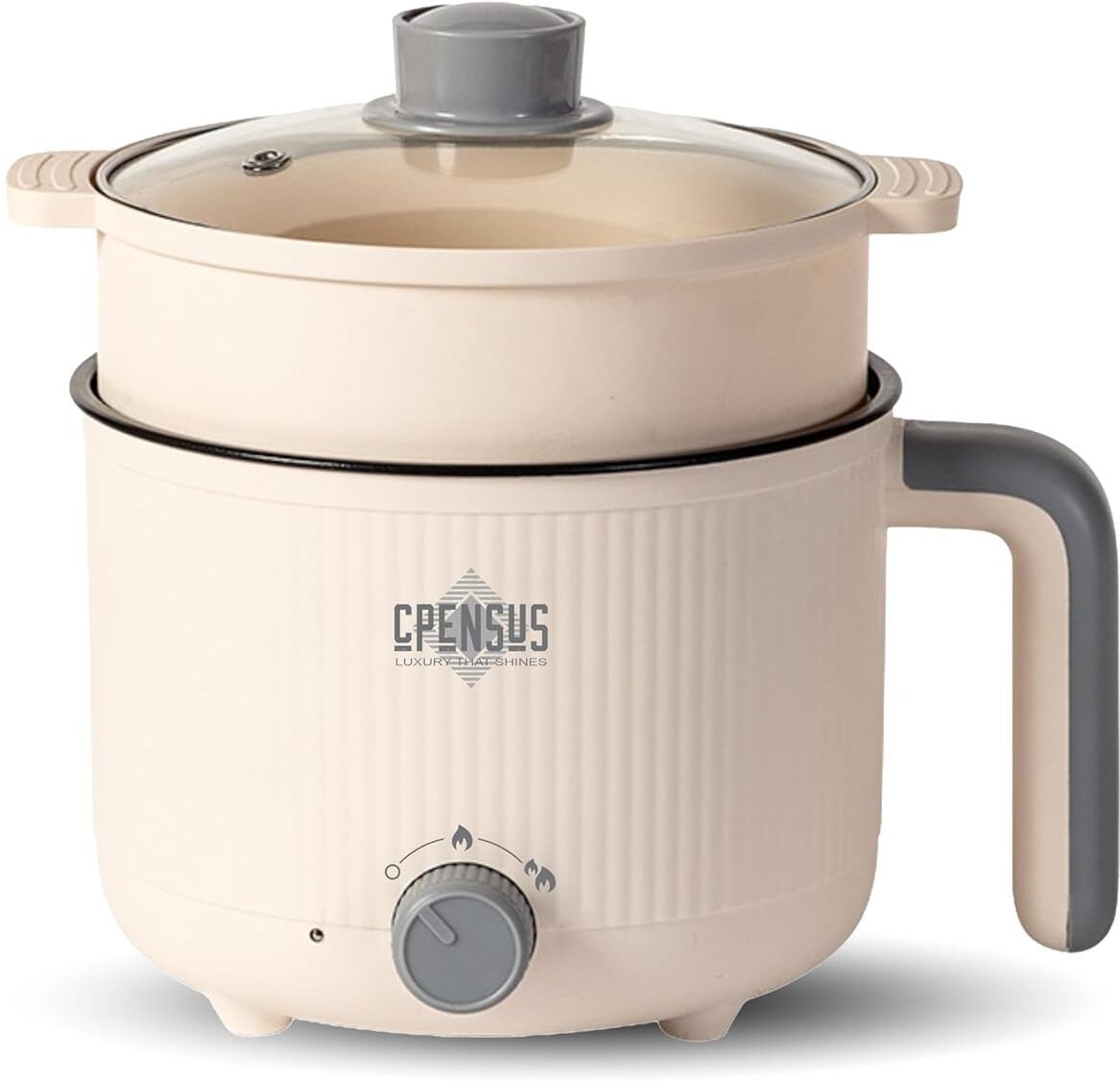 Mini multipurpose electric kettle with steamer 1.2L inner pot Non-stick hotpot Multi Cooker Electric Kettle-image-10