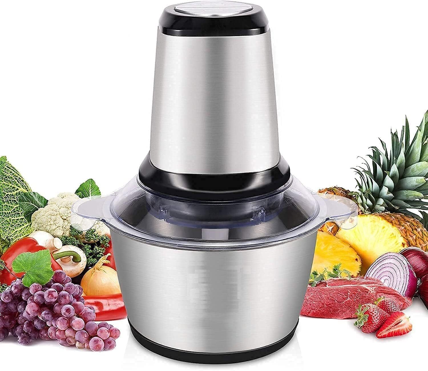 pratyadh Steel Electric Meat Mixer Grinders with Bowl Electric Vegetable Chopper-picture-31
