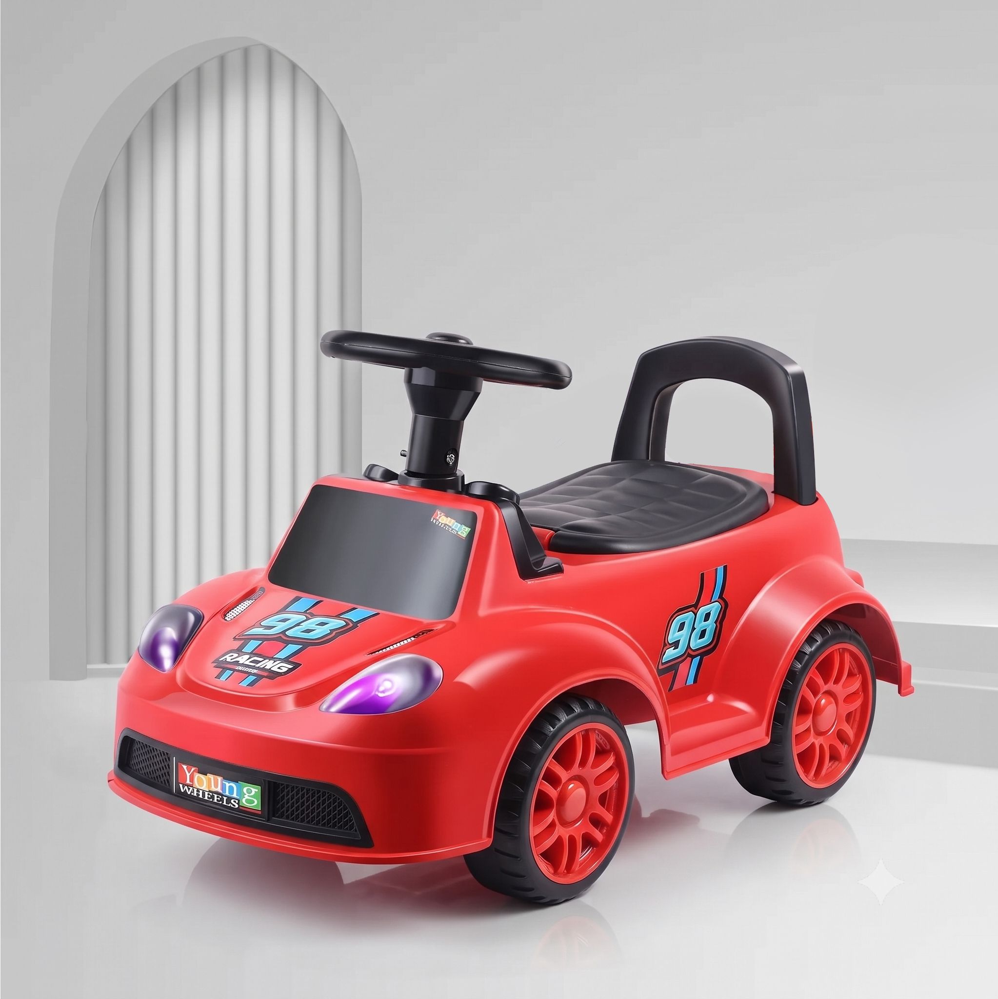 Manual Ride On Car for Toddlers Indoor Outdoor Riding Toy Car Non Battery Operated Ride On-image-48