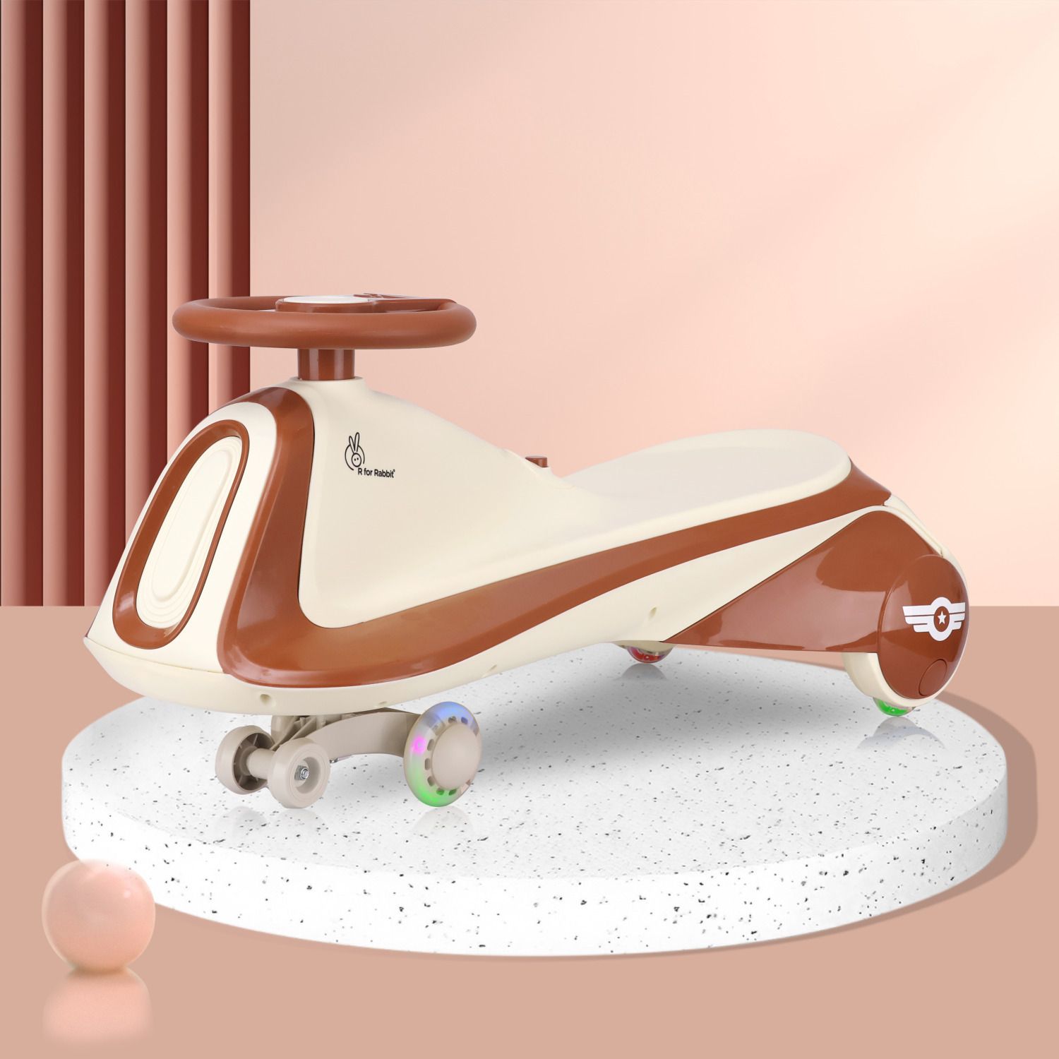 Iya Iya Sportz Swing Car for Kids for 3+ Years (Cream Brown) Rideons & Wagons Non Battery Operated Ride On-image-46