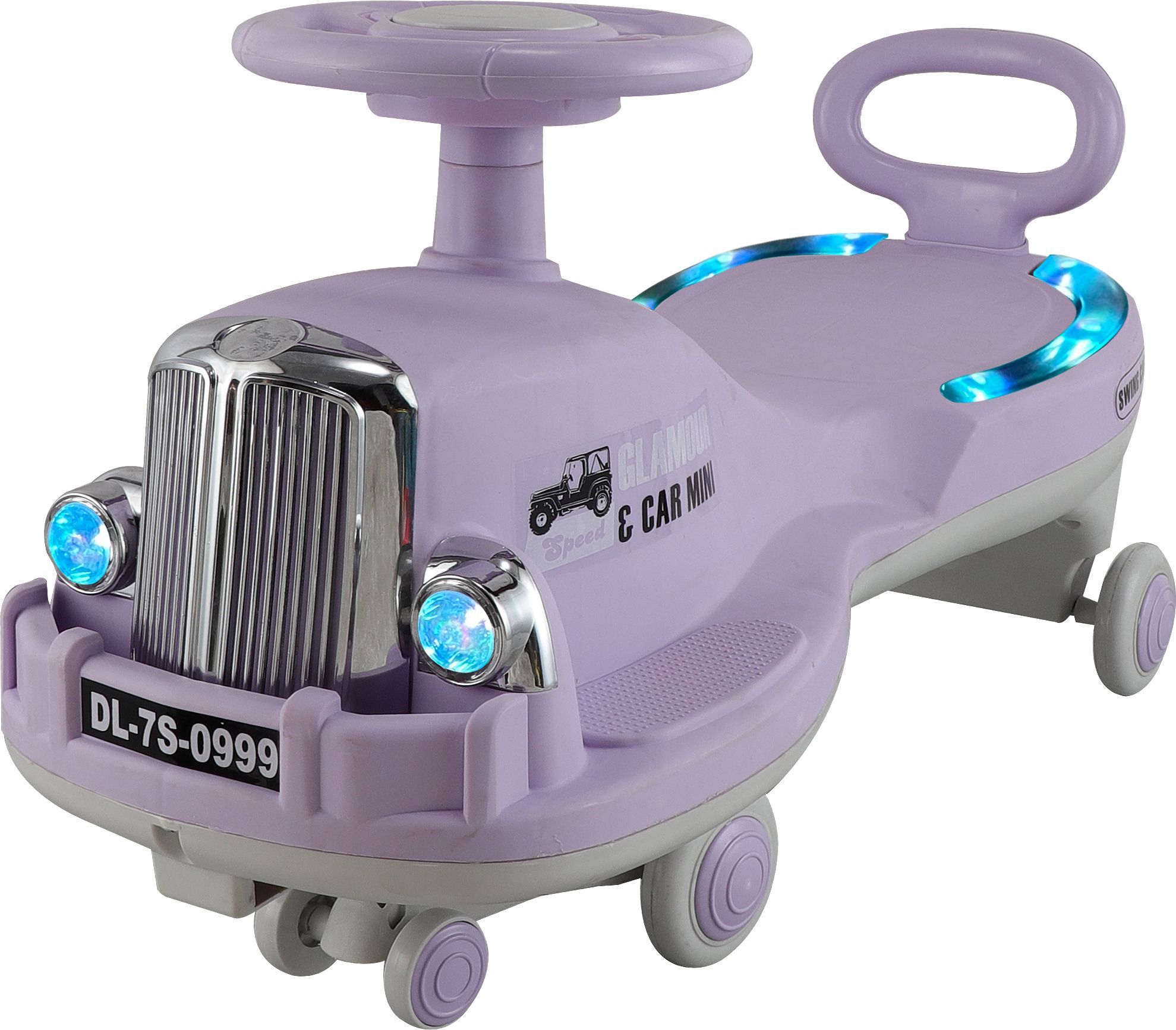 joyride Glamour Ride On Swing Car for Kids 1-5 Years | Magic Car with Light & Music Rideons & Wagons Non Battery Operated Ride On-picture-14