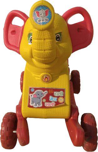 smiley bell OH BABY' by flipkart kids PLASTIC ELEPHANT WITH ROCKING FUNCTION,AMAZING COLOR Car Non Battery Operated Ride On-picture-21
