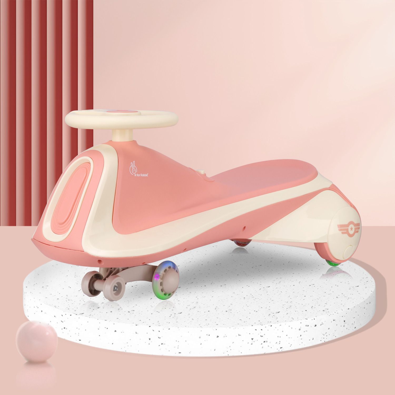 Iya Iya Sportz Swing Car for Kids for 3+ Years(Peach Grey) Rideons & Wagons Non Battery Operated Ride On-image-7