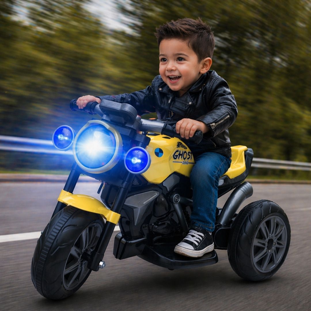 a+13 toys Ghost Rider 6V Battery Operated Ride-On Bike for Kids (2–5 Years) Bike Battery Operated Ride On-picture-36
