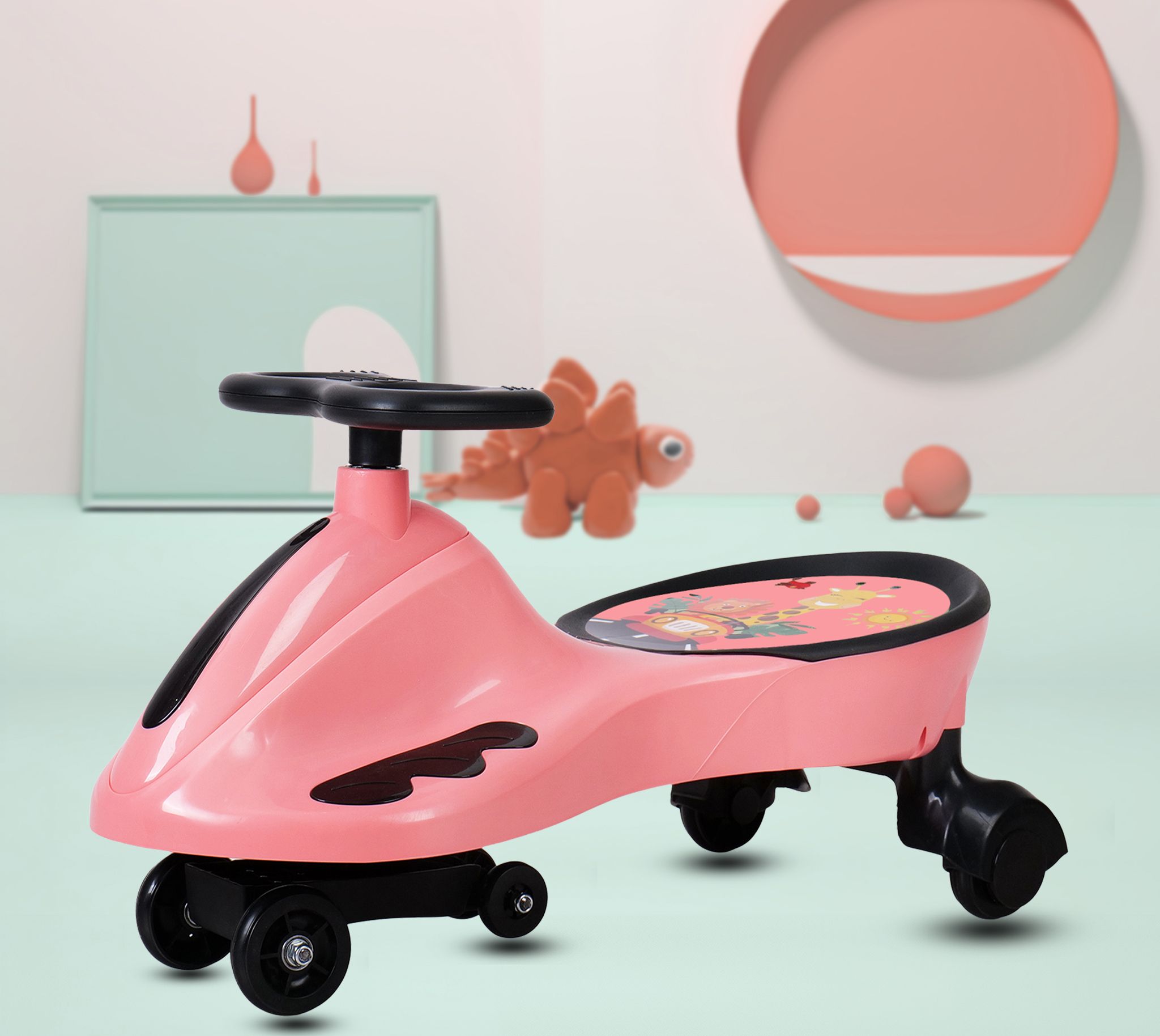 miss & chief Voyager-Safari Swing Car Rideon for kids, Magic car for Boys & Girls Rideons & Wagons Non Battery Operated Ride On-picture-15