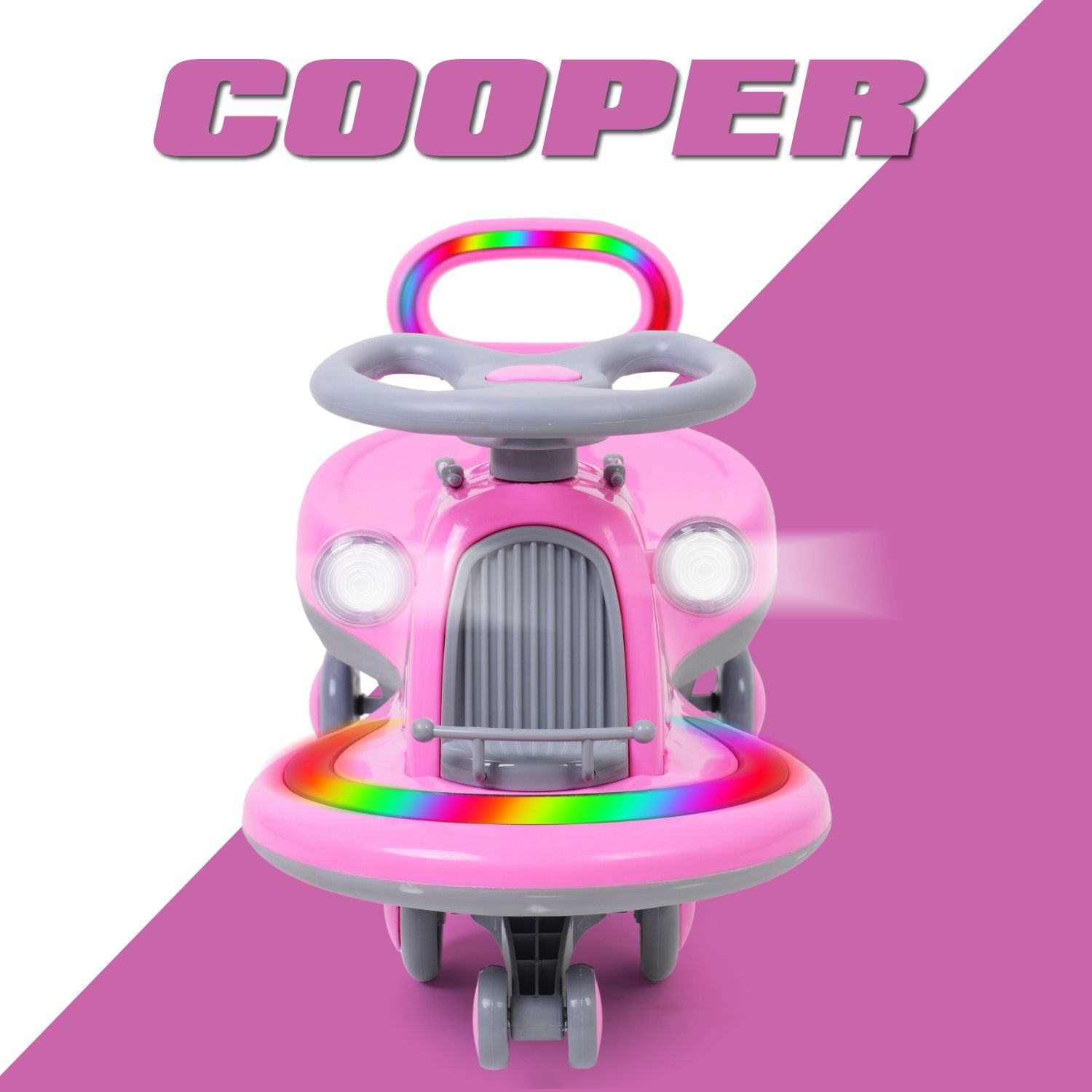 Train Musical Front Lights with Backrest Lights Superior Quality Smooth Wheels Car Non Battery Operated Ride On-image-25